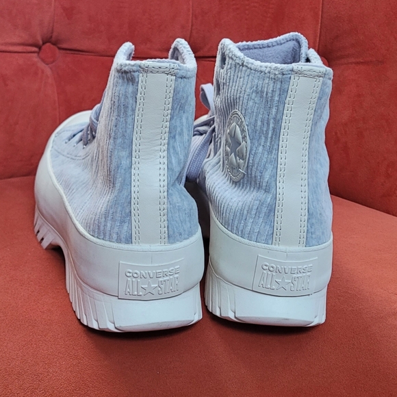 Converse Chuck Taylor All Star Lugged 2.0 Velour- Gravel/Egret/Egret Sz. M9 F11 - Picture 10 of 13
